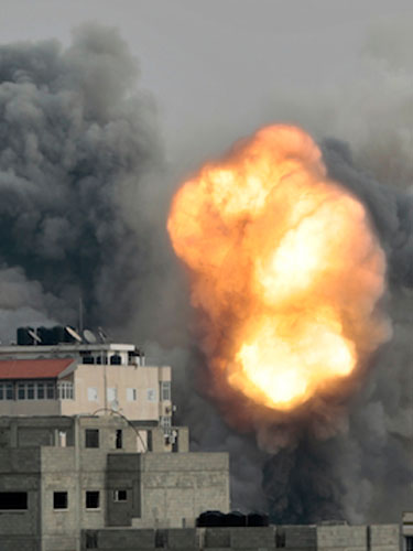 Foto: explozie Gaza